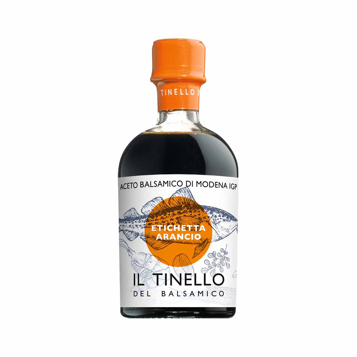 Aceto Il Tinello, Aceto Balsamico, Aceto oranges Etikett, Il Borgo del Balsamico