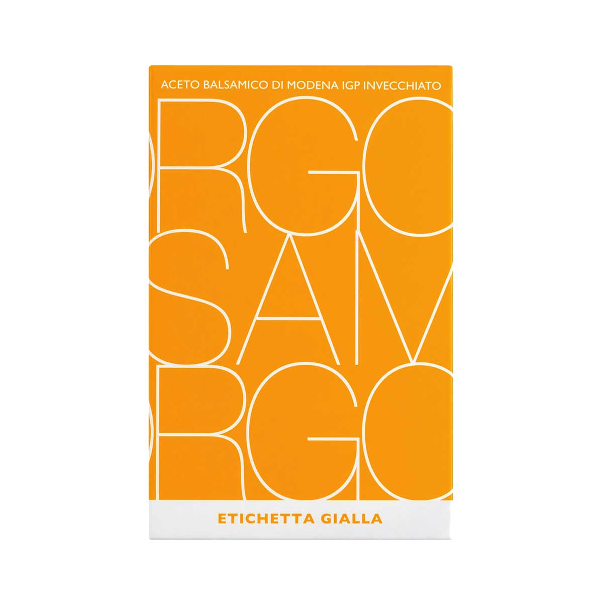 Aceto Invecchiato Giallo Essig, goldgelbes Etikett, traditionell gereift, ideal für Dressings und feine Küche