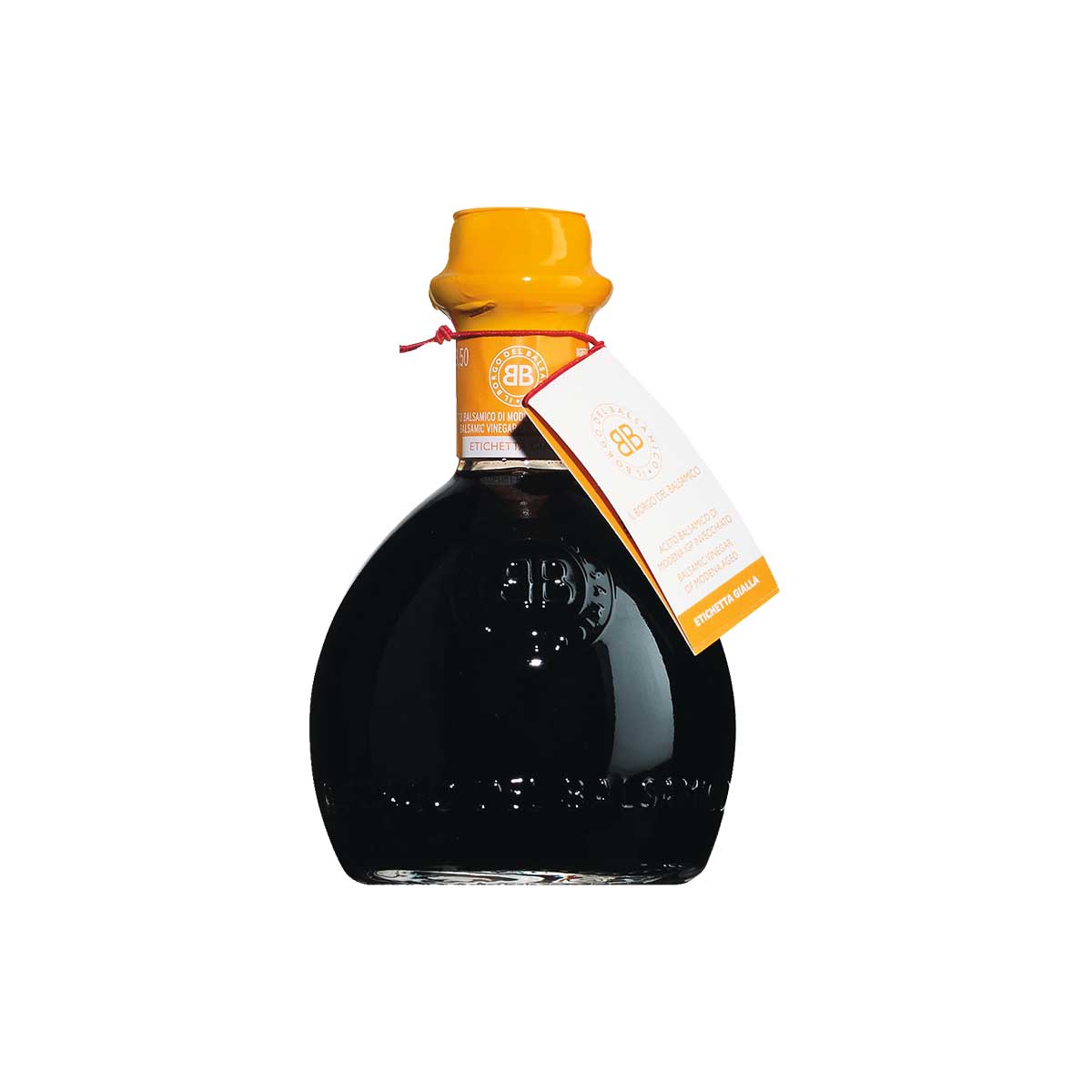 Flasche Aceto Invecchiato Giallo von Il Borgo del Balsamico – gereifter, eleganter IGP-Balsamico aus Emilia Romagna