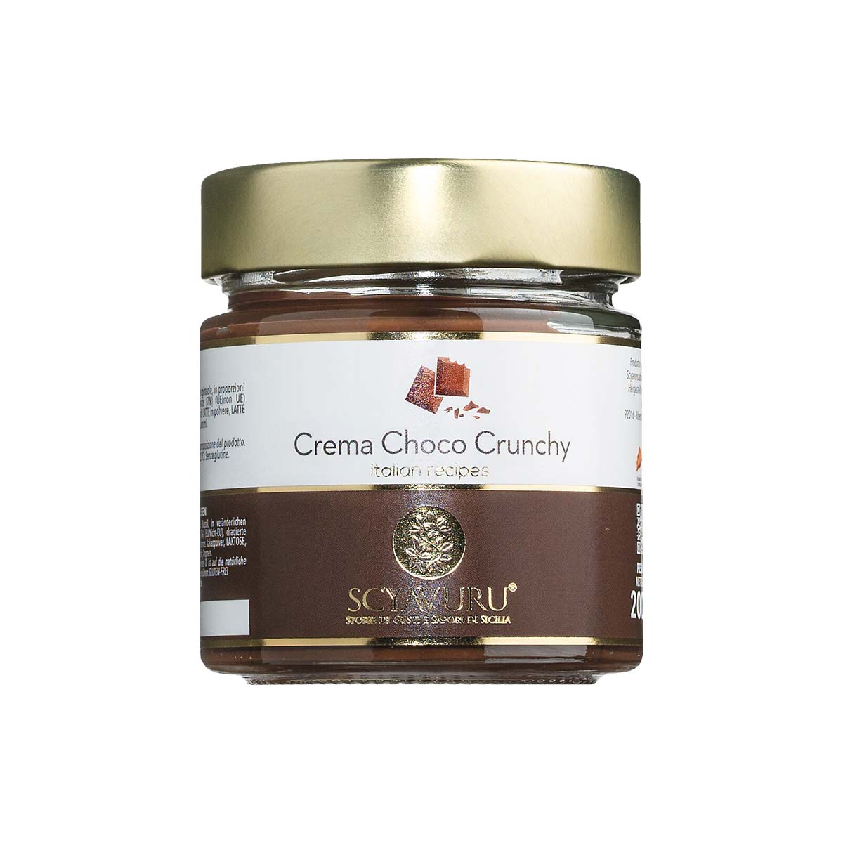 Crema Choco Crunchy – Schokoladencreme mit Haselnussstückchen von Scyavuru